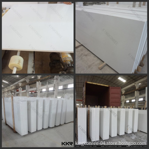 20mm Pure White Sparkle Artificial Quartz Stone